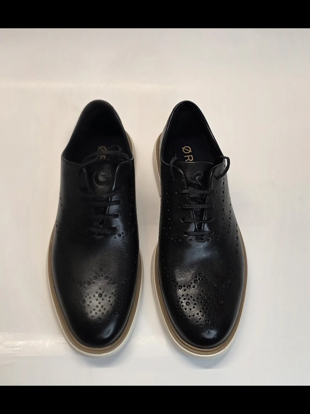 New Cole Haan Original Grand Cityspectre Wingtip Oxford Black Men's Size 8.5